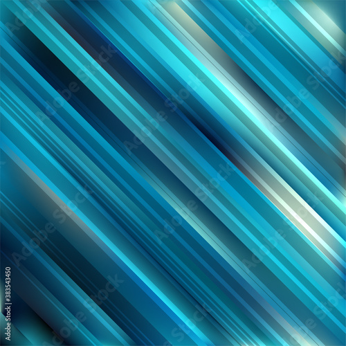 Abstract Blue Straight Lines Background. Vector Illustrartion