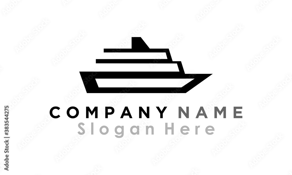 yacht ship vector logo yacht ship vector logo