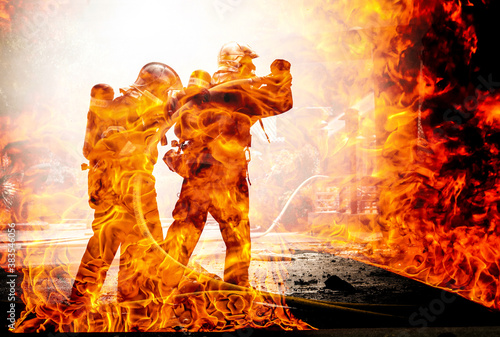 Fotografie, Obraz firefighters