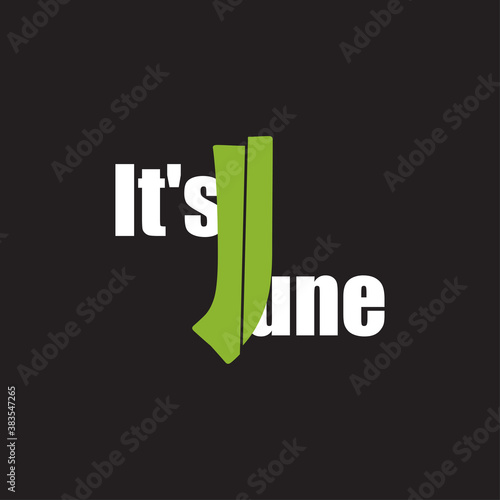 Funny phrase about the designation of the month of the year. Creative design on a dark background for printing on clothes and things. The effect of the slice on numbers and letters.