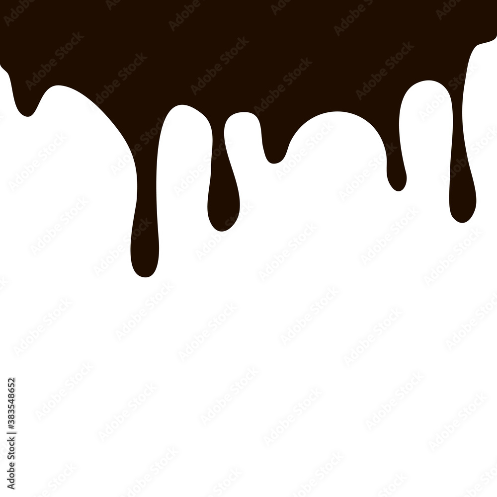 Dripping black paint. Dripping liquid. Fluid fluid. Spilling paint. Falling paint. Fluid oil stain. Abstract, liquid drops of ink. Vector illustration Dripping black paint. Dripping liquid. Fluid fluid. Spilling paint. Falling paint. Fluid oil stain. Abstract, liquid drops of ink. Vector illustration