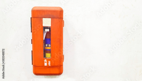 Fire extinguishers on the wall for urgent using © Nuttapon