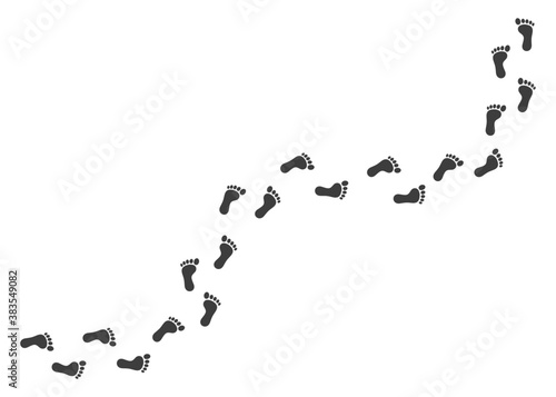 human footprints path vector images