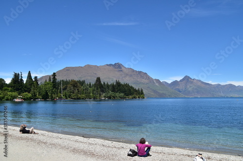 The view of mountains in Queenstown, New Zealand