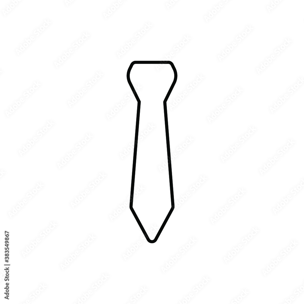 Tie Icon in trendy flat style isolated on white background. Necktie symbol web site design,Vector illustration, EPS 10. Tie Icon in trendy flat style isolated on white background. Necktie symbol web site design,Vector illustration, EPS 10.
