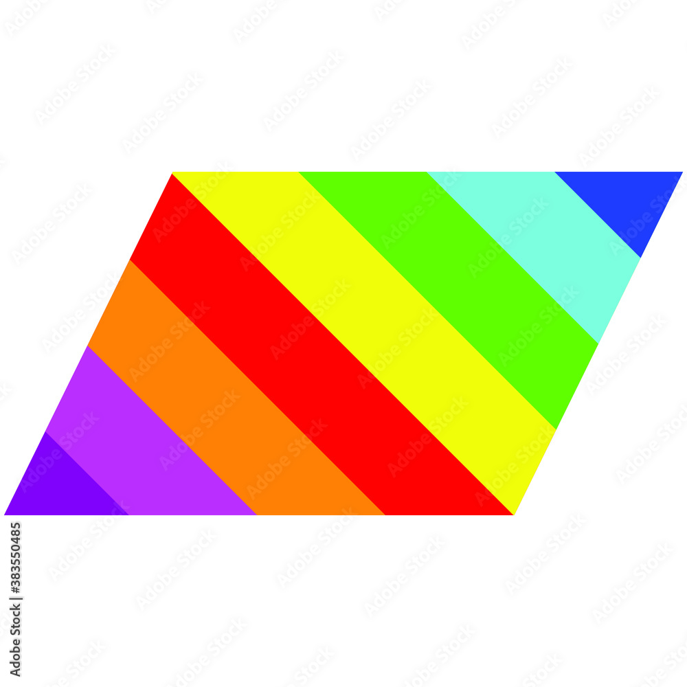 Fototapeta premium EPS 10: Fun and very colorful series of srectangle in all the colors of the spectrum, from light to dark