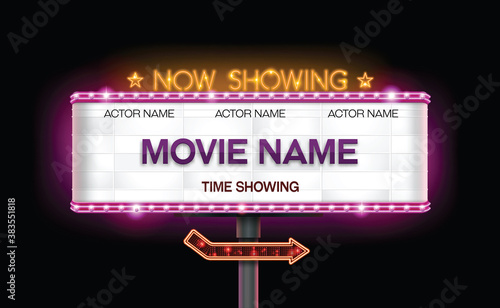 light sign billboard cinema