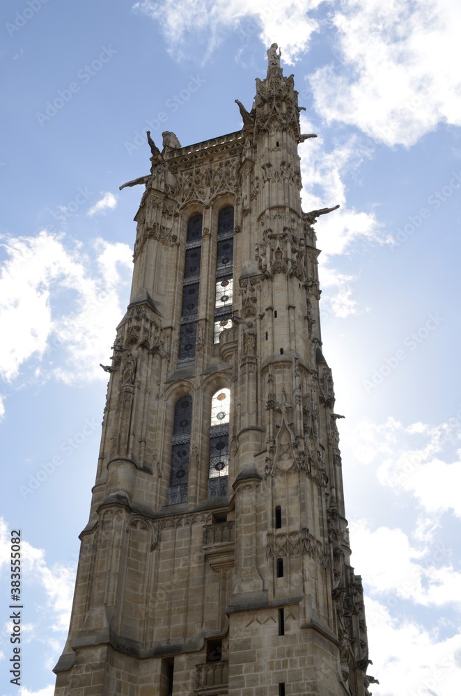 Ancient Gothic Tower in Paris Ancient Gothic Tower in Paris
