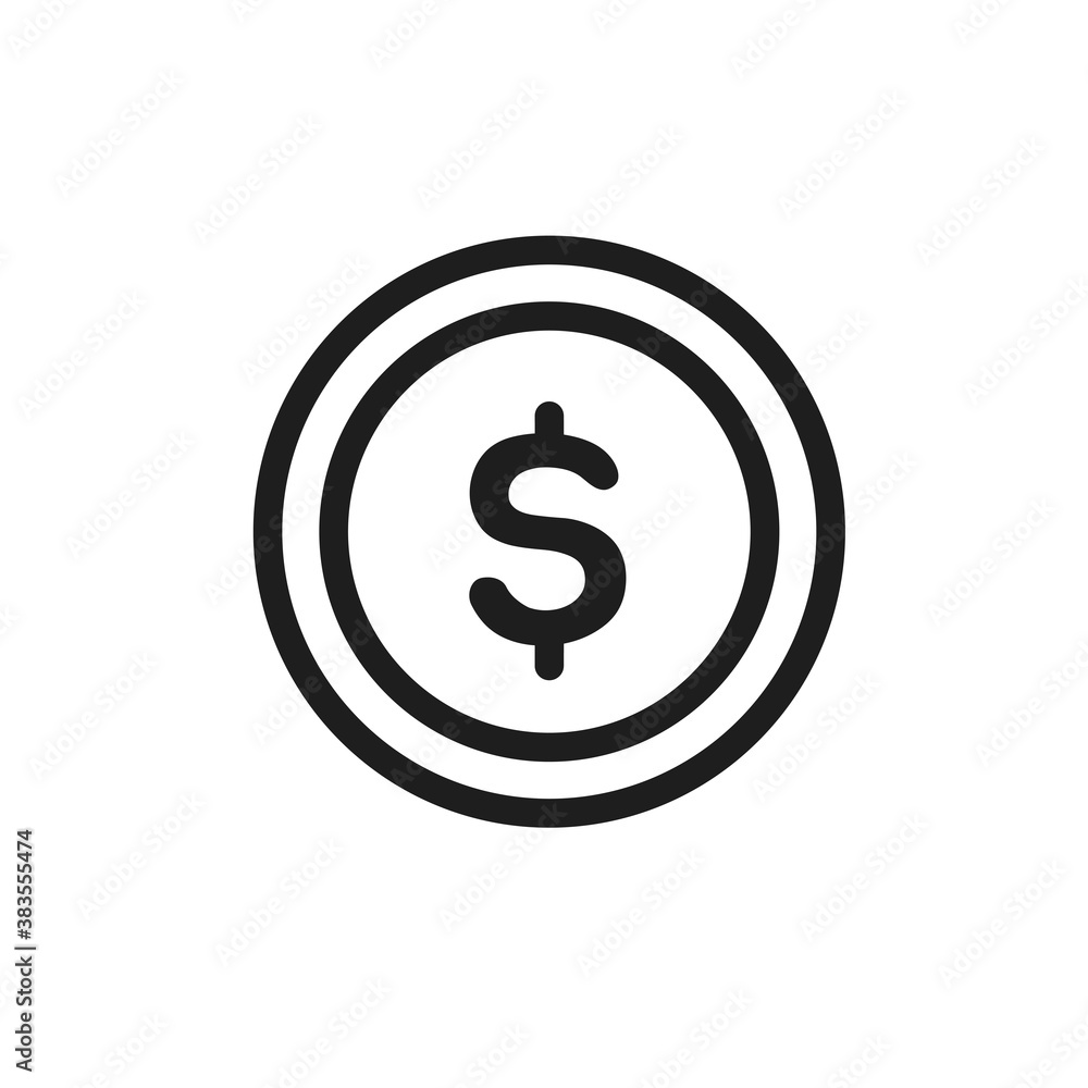 Money icon simple design Isolated on white background. Money icon simple design Isolated on white background.