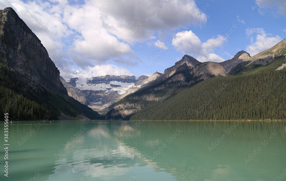 The Beautiful Landscape of the Lake Louise and its surrounding
