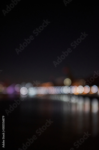 Night in Puerto Madero - Blurry background.