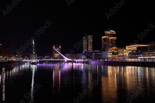 Night in Puerto Madero - Puente de la Mujer.