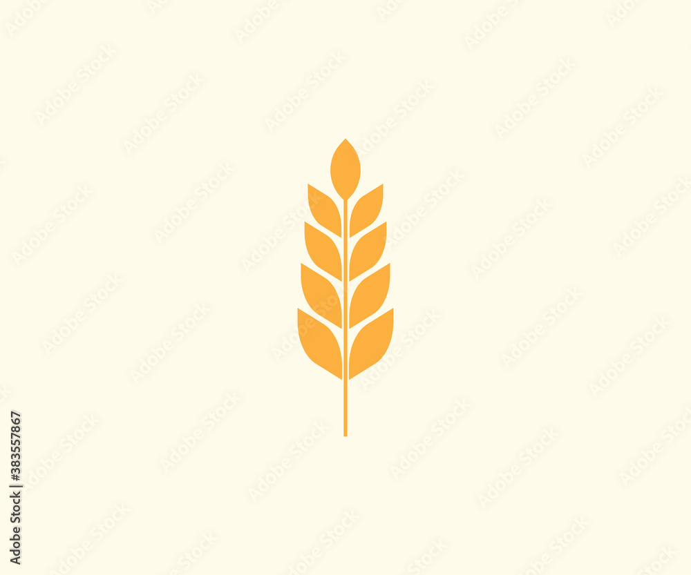 Wheat, crop, grain, agriculture icon. Vector illustration, flat design. Wheat, crop, grain, agriculture icon. Vector illustration, flat design.