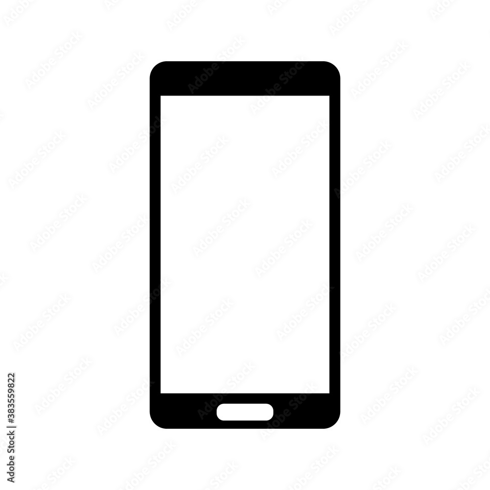 Mobile phone with blank screen Mobile phone with blank screen