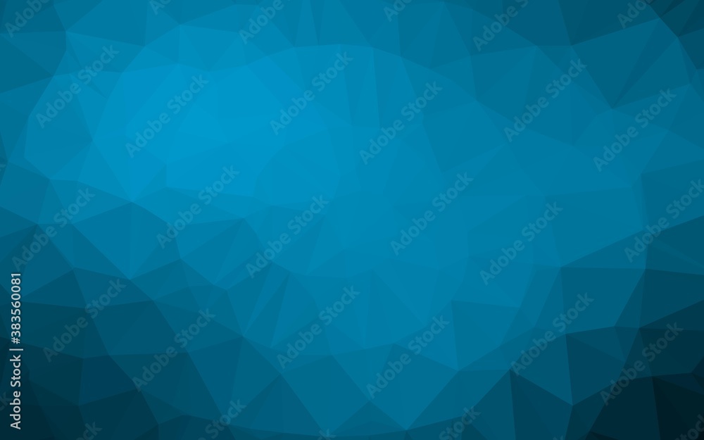 Light BLUE vector shining triangular template. Light BLUE vector shining triangular template.