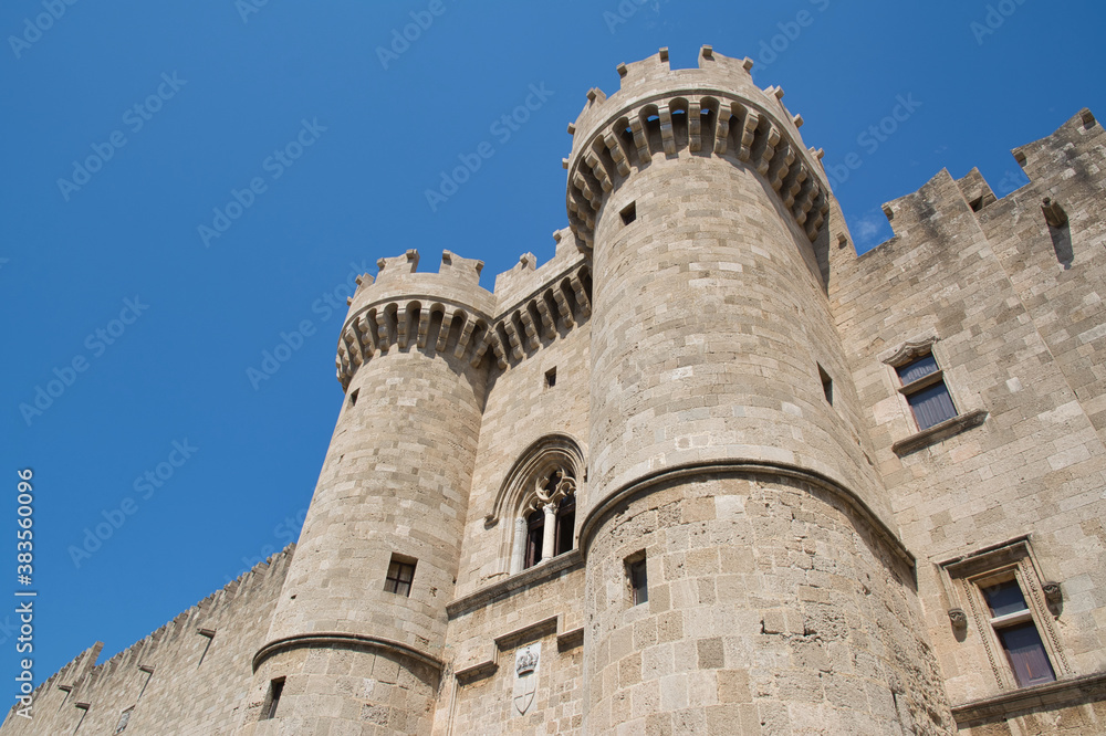 Palace of the Grand Master of the Knights of Rhodes. Rhodes, Greece.