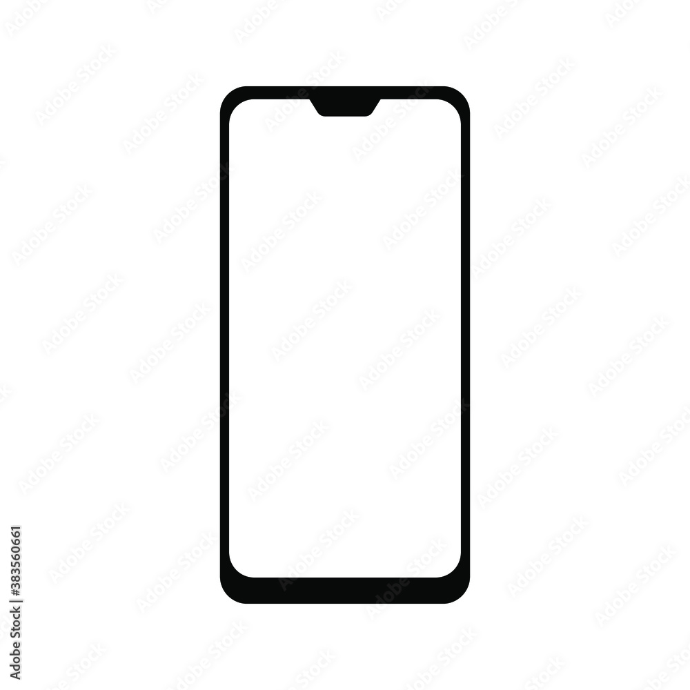 Mobile phone or smartphone icon. vector illustration Mobile phone or smartphone icon. vector illustration