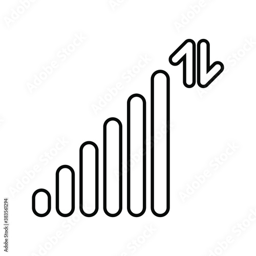 signal Icon vector illustration style on background