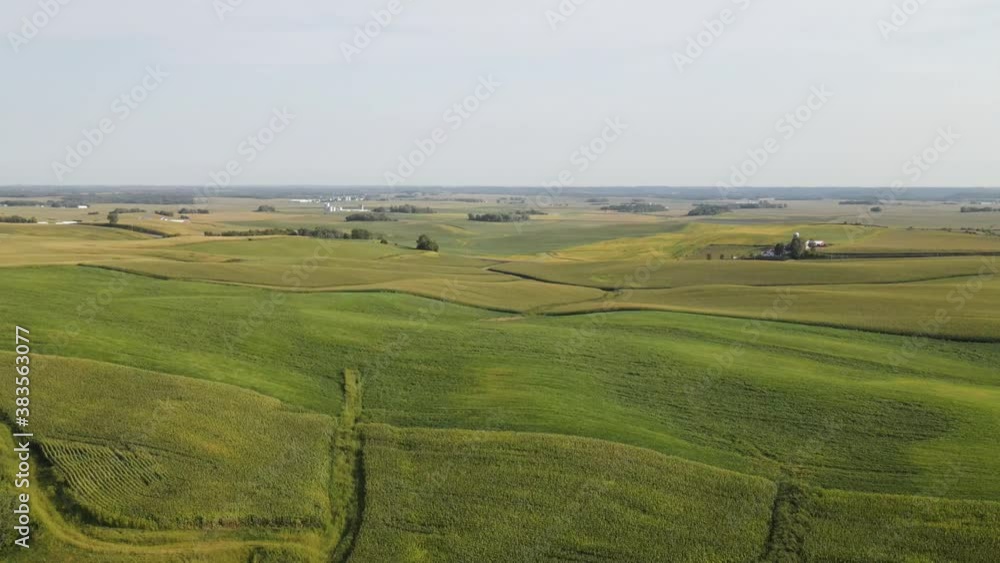 aerial view of fields in the country side in minnesota aerial view of fields in the country side in minnesota