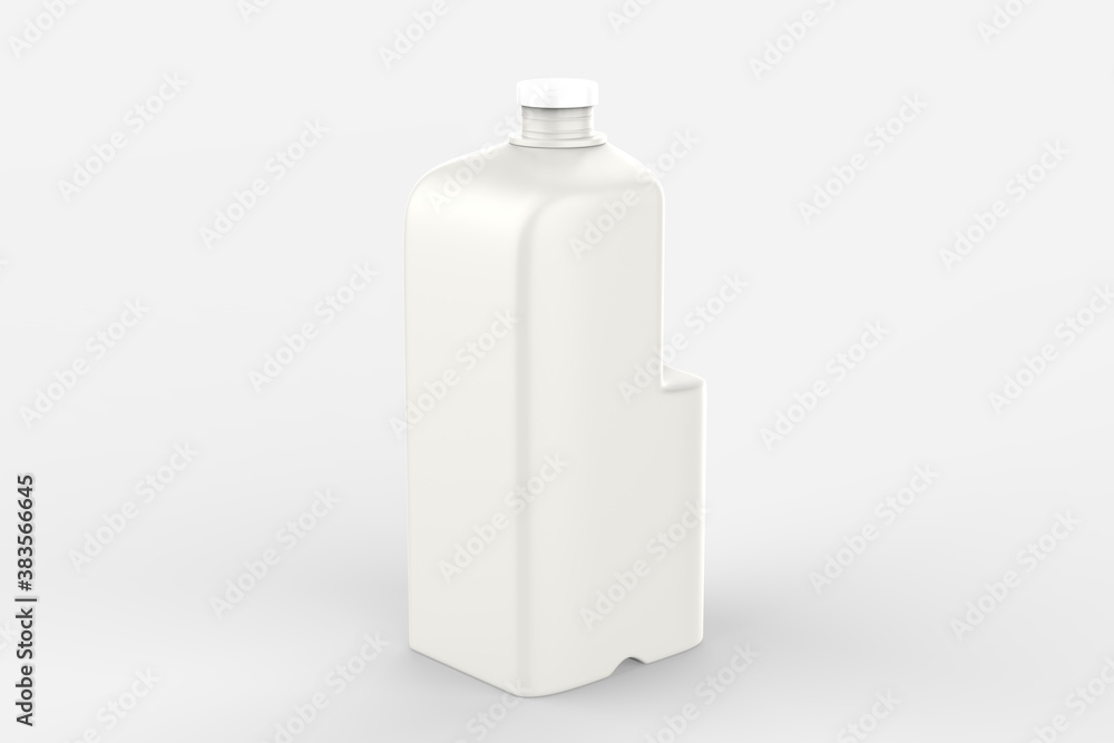 Milk Bottle with Cap Isolated on White Background. 3d illustration Milk Bottle with Cap Isolated on White Background. 3d illustration