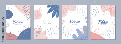 Set of abstract creative artistic templates. Universal cover Designs for Annual Report, Brochures, Flyers, Presentations, Leaflet, Magazine, Stories.