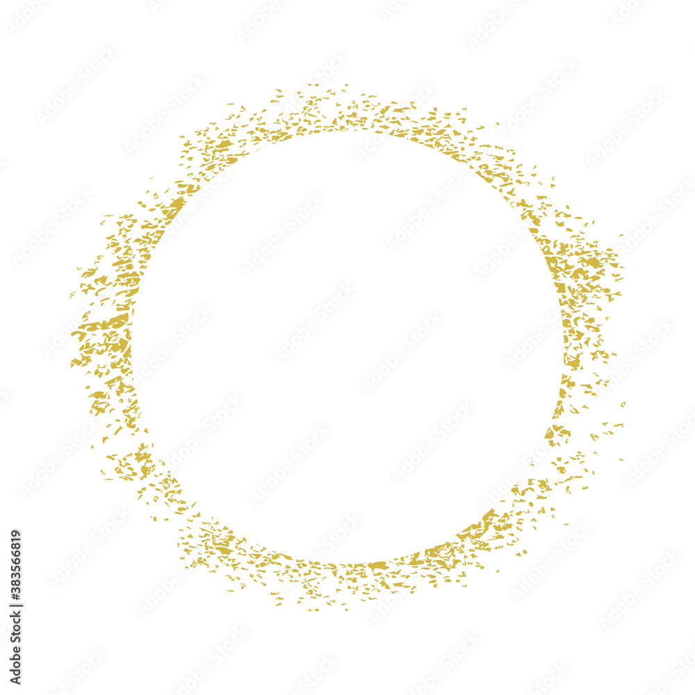 Distressed circle with splatter marks in vector Distressed circle with splatter marks in vector