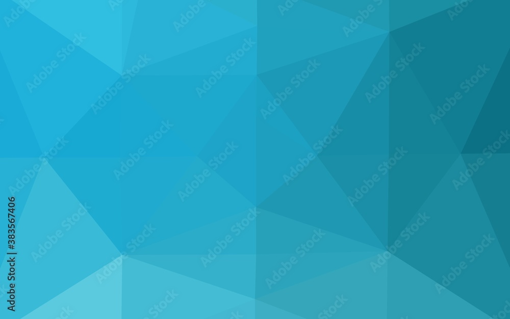 Light BLUE vector triangle mosaic cover. Light BLUE vector triangle mosaic cover.