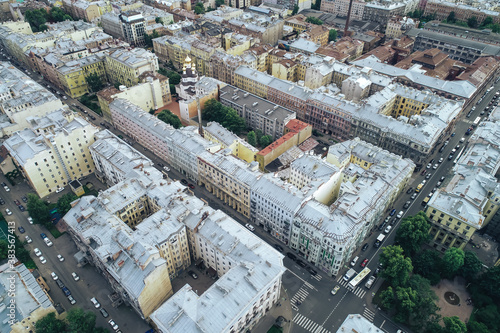 Aerial Townscape of Saint Petersburg City. Petrogradsky District photo