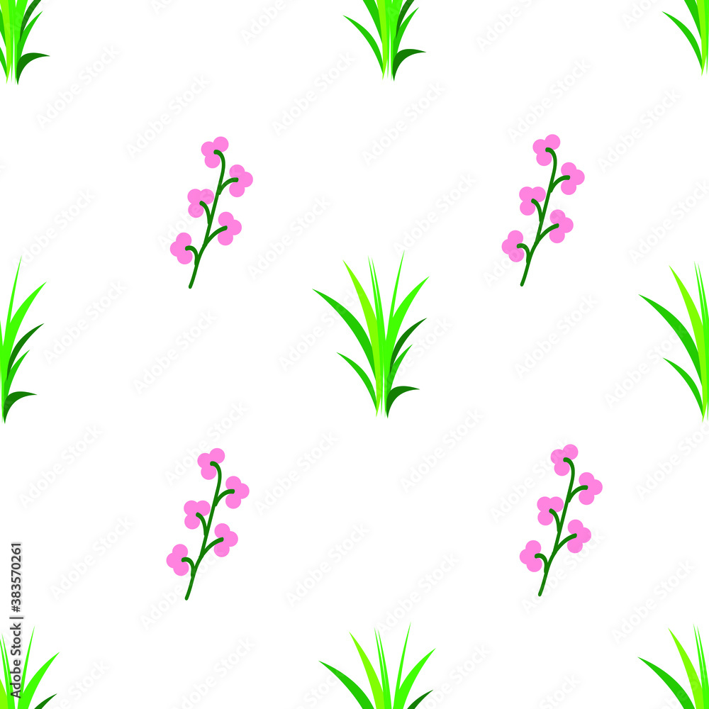 Seamless pattern with leaves and berries. Can be used for fabric, print, wallpaper, gift wrapping, wrapping paper and more. Seamless pattern with leaves and berries. Can be used for fabric, print, wallpaper, gift wrapping, wrapping paper and more.