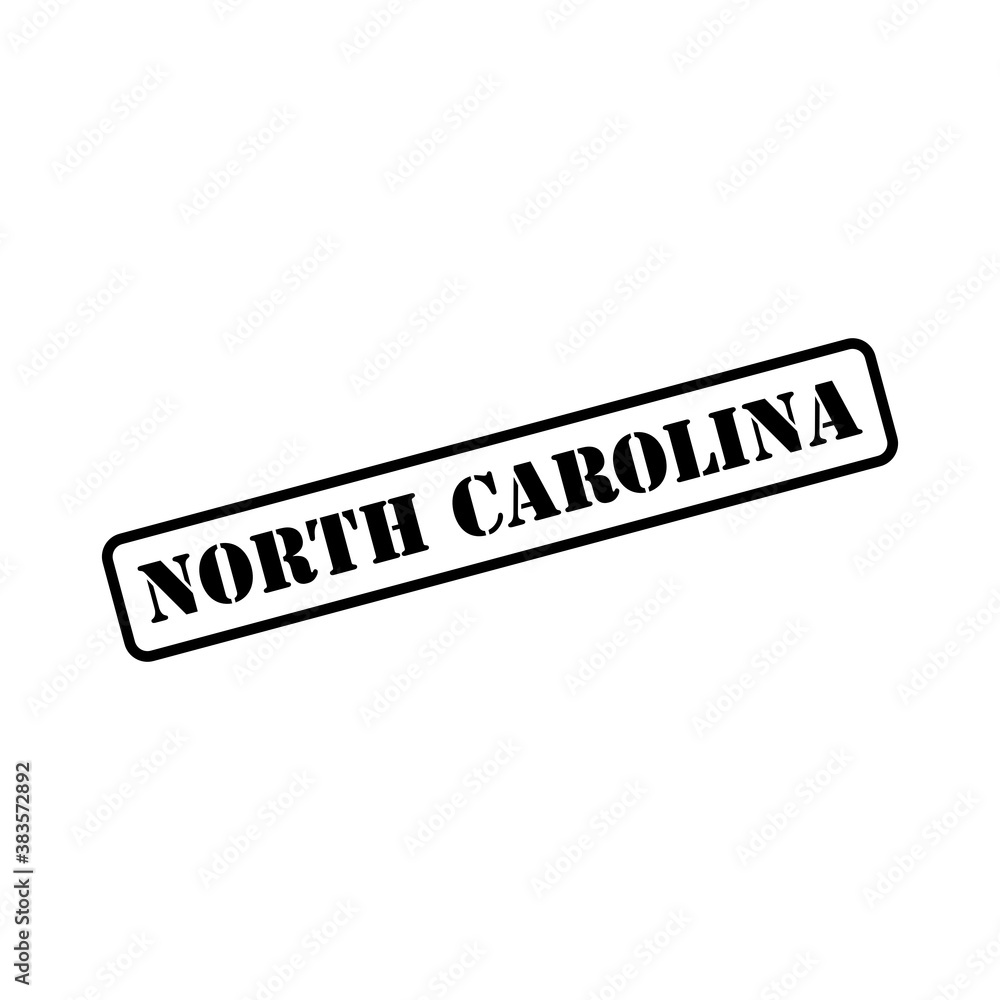 North Carolina sign in stamp style vector North Carolina sign in stamp style vector