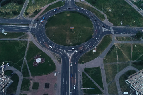 Aerial Townscape of Saint Petersburg City. Kalininsky District