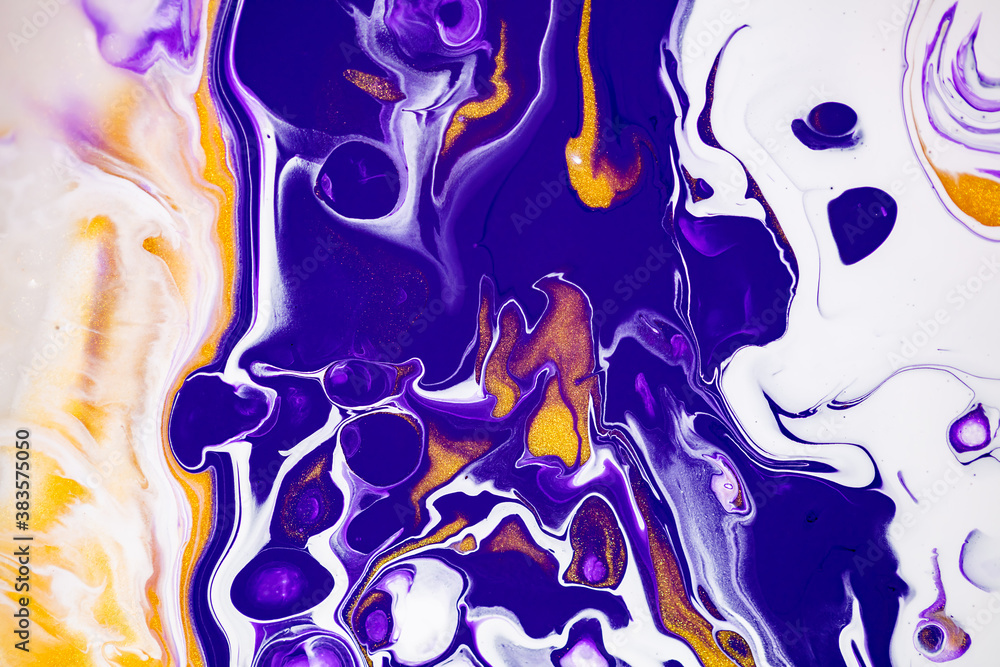 Fluid art texture. Abstract backdrop with swirling paint effect. Liquid ...