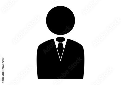 Icono de jefe de una empresa con trabajadores.