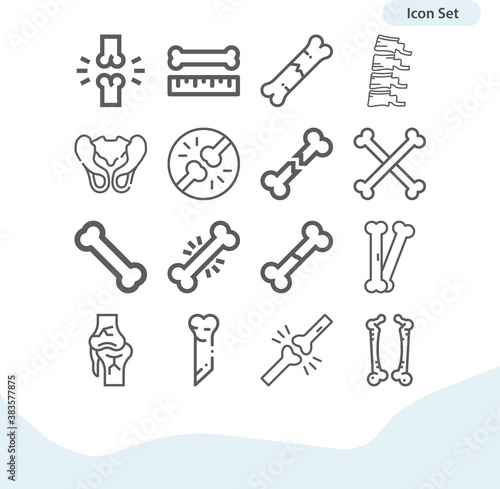 Simple set of ground substance related lineal icons.
