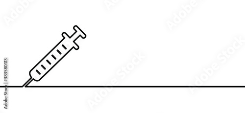 Bod drops, injection needles, a medical syringe with needles. hypodermic needle or disposable syringe sign. Flat vector blood drop pictogram logo. Blood chemistry. Blood test for viruses.
