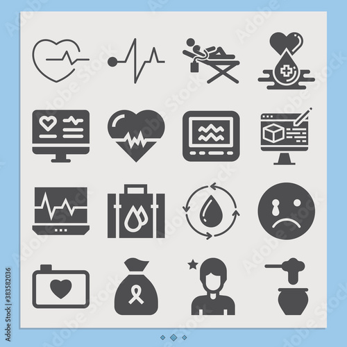 Simple set of beloved related filled icons.