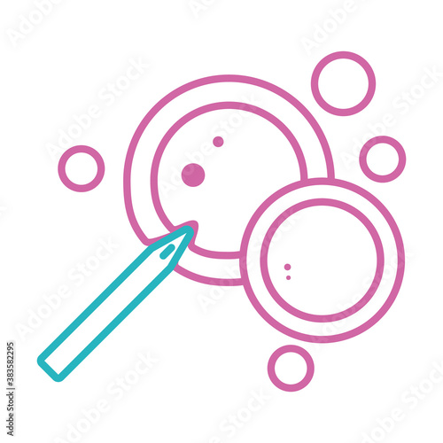 in vitro fertilization icon, line style