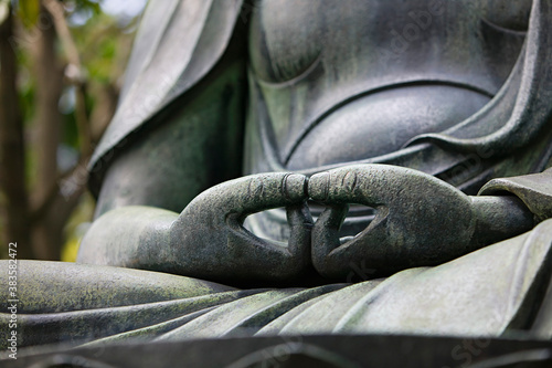 Japan Tokyo Senso-ji Buddha hands close-up photo