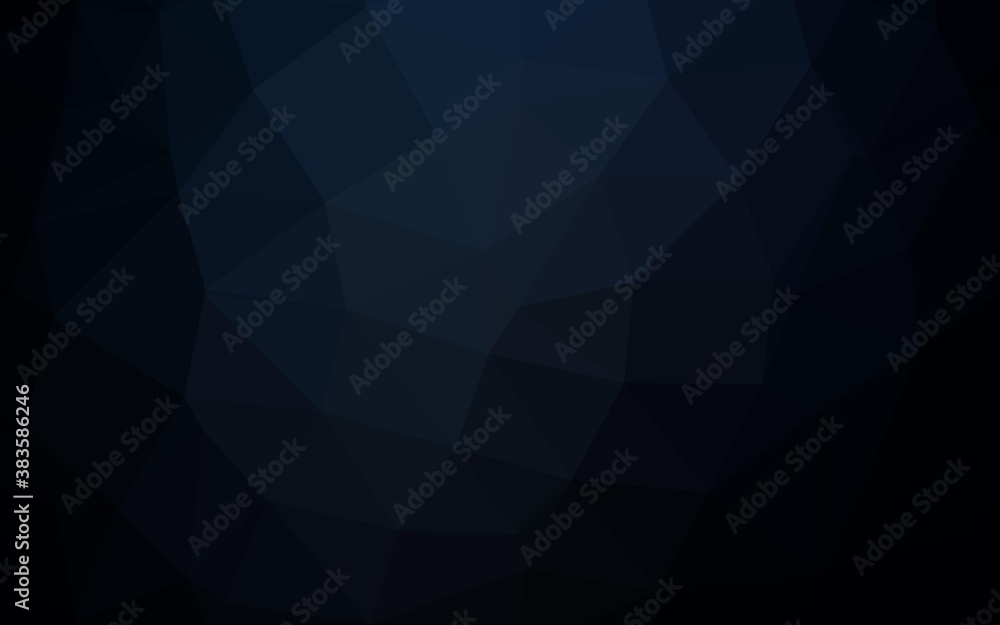 Dark Black vector triangle mosaic template. Dark Black vector triangle mosaic template.