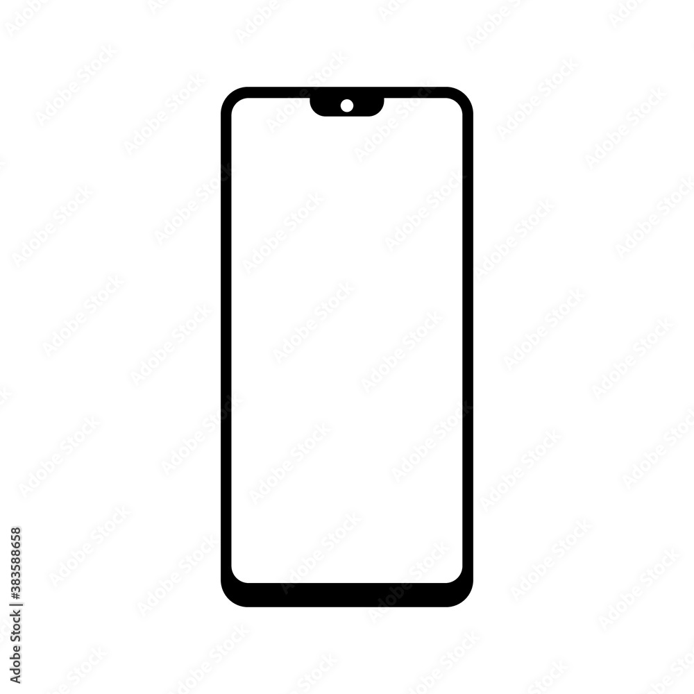 Mobile phone with blank screen Mobile phone with blank screen