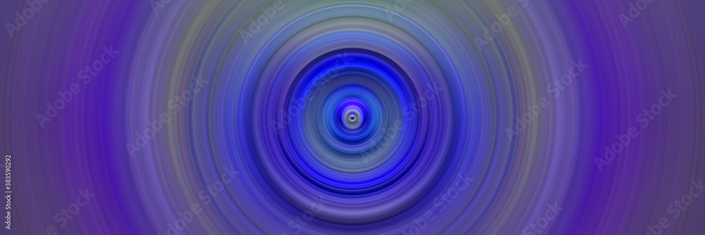 Fototapeta premium Abstract round violet background. Circles from the center point. Image of diverging circles. Rotation that creates circles.