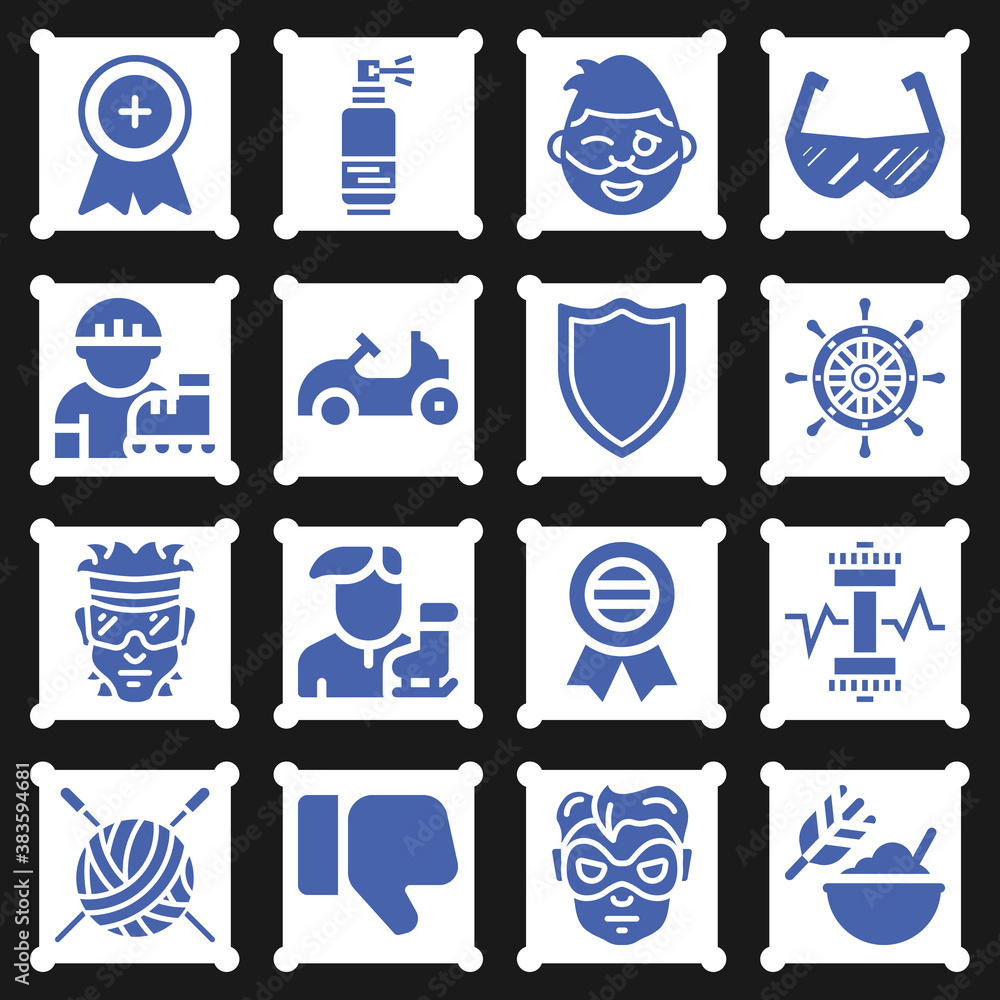 16 pack of rivalry filled web icons set 16 pack of rivalry filled web icons set