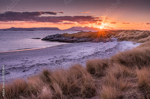 Calm Arisaig Beach at Sunset