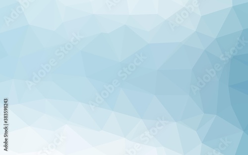 Light BLUE vector triangle mosaic template.