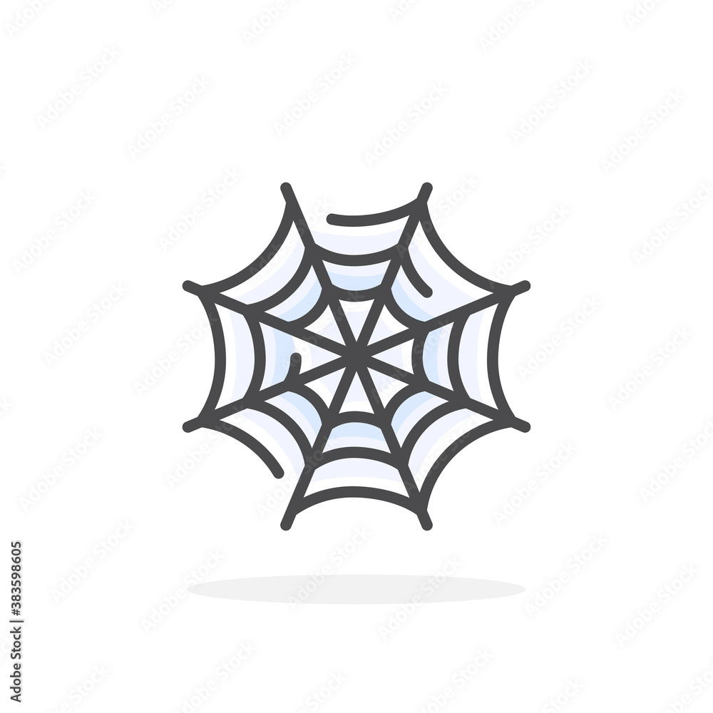 Cobweb icon in filled outline style.
