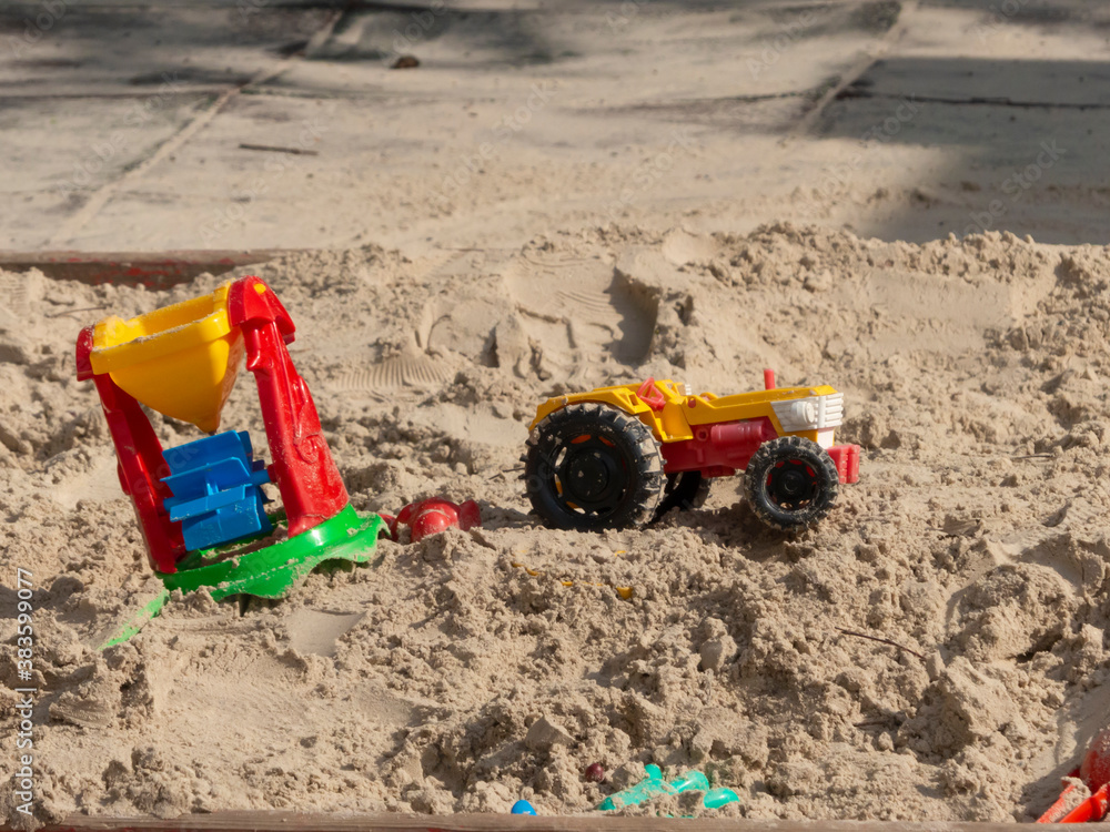 toys on the sand toys on the sand