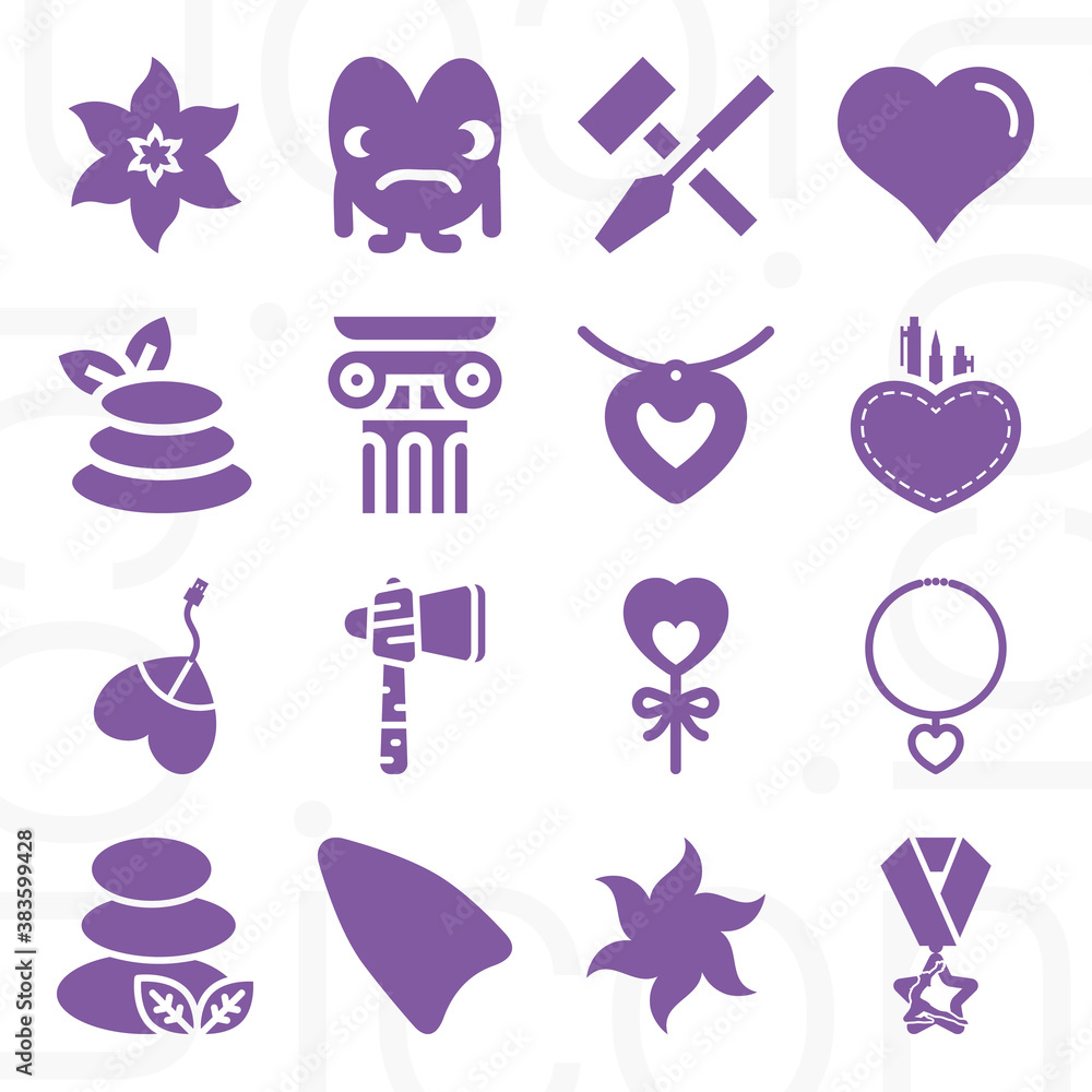 16 pack of carved filled web icons set 16 pack of carved filled web icons set