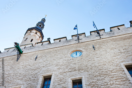 Buildings in the Old Town in Tallinn, Estonia photo