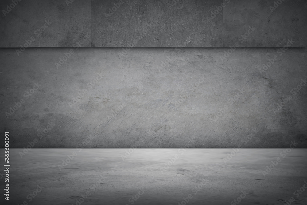 Concrete floor and wall Concrete floor and wall