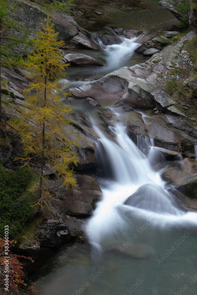 waterfall in autumn waterfall in autumn